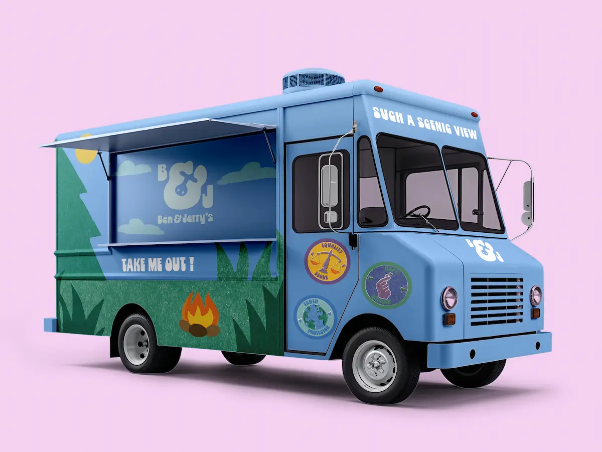 Ben & Jerrys ice cream truck_fond violet_ 1200 900
