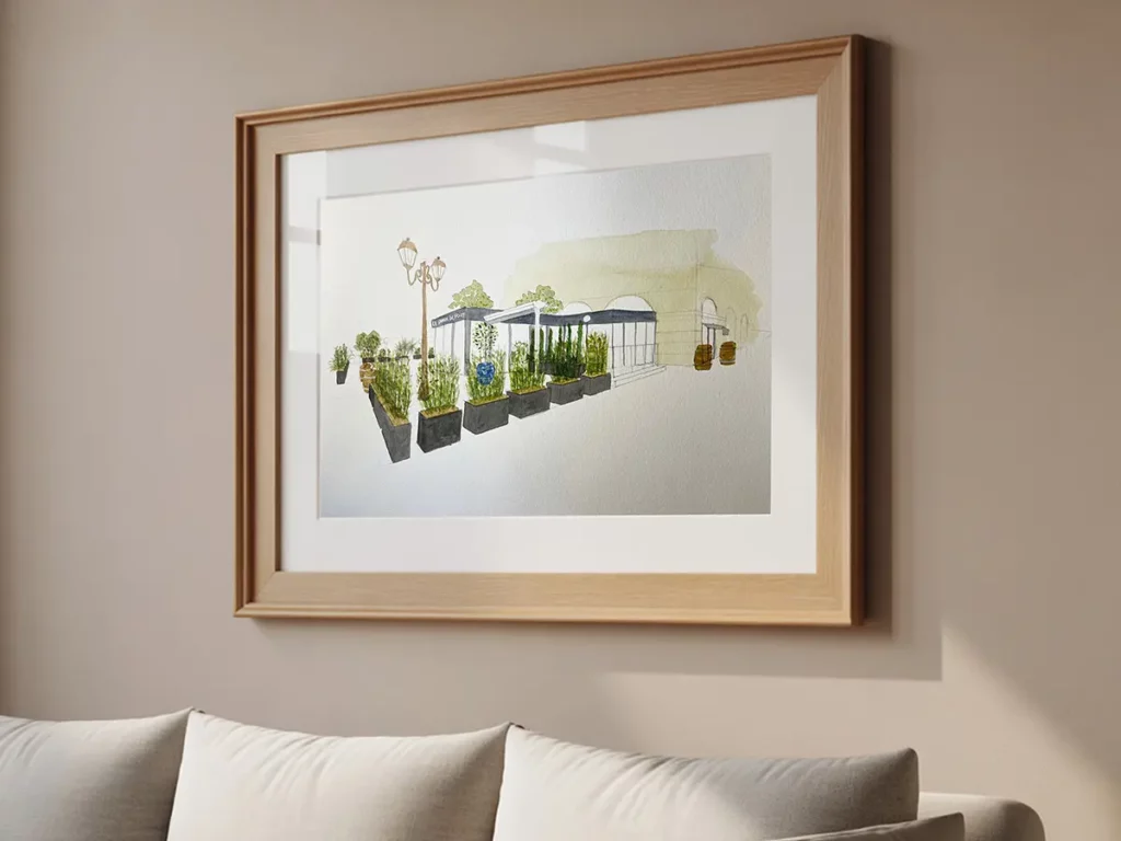Le gamisn de poissy aquarelle 2